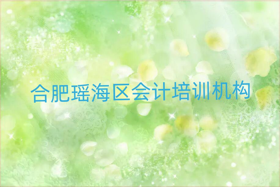 合肥瑤海區(qū)會(huì)計(jì)培訓(xùn)機(jī)構(gòu)