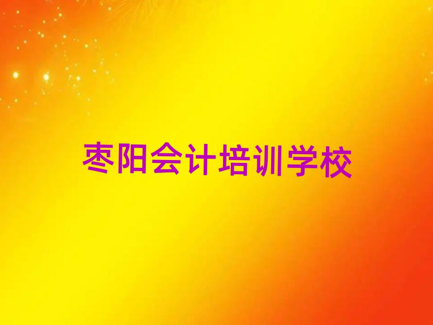 2025年棗陽(yáng)有會(huì)計(jì)的學(xué)校嗎十大排名