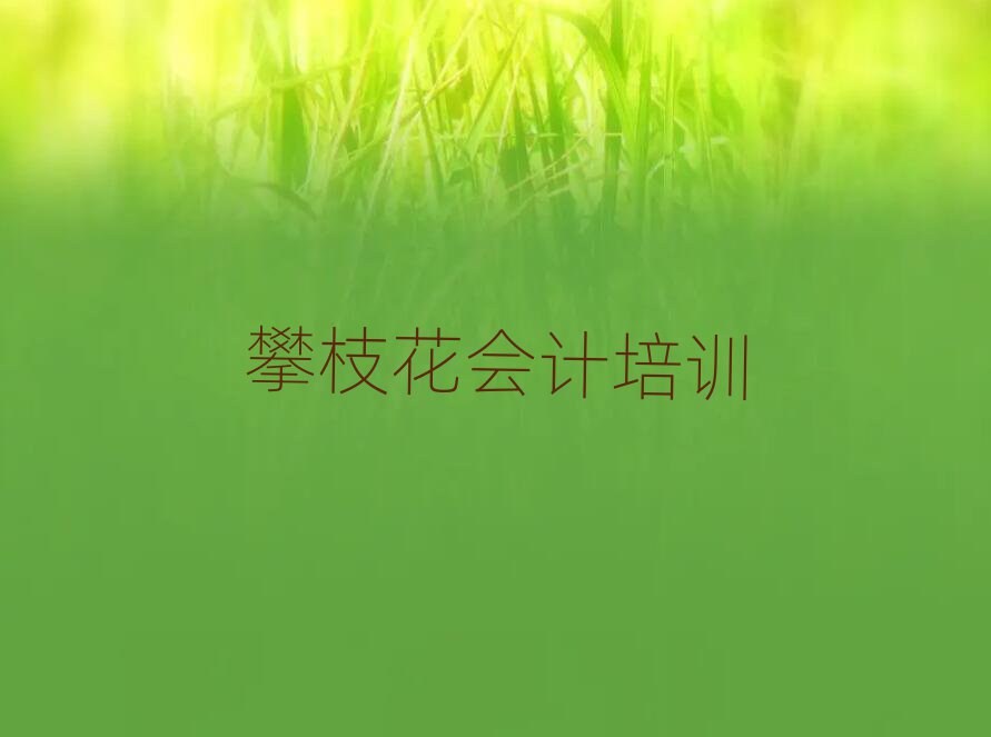 攀枝花仁和區(qū)會計培訓(xùn)學(xué)校學(xué)費一般多少錢名單一覽