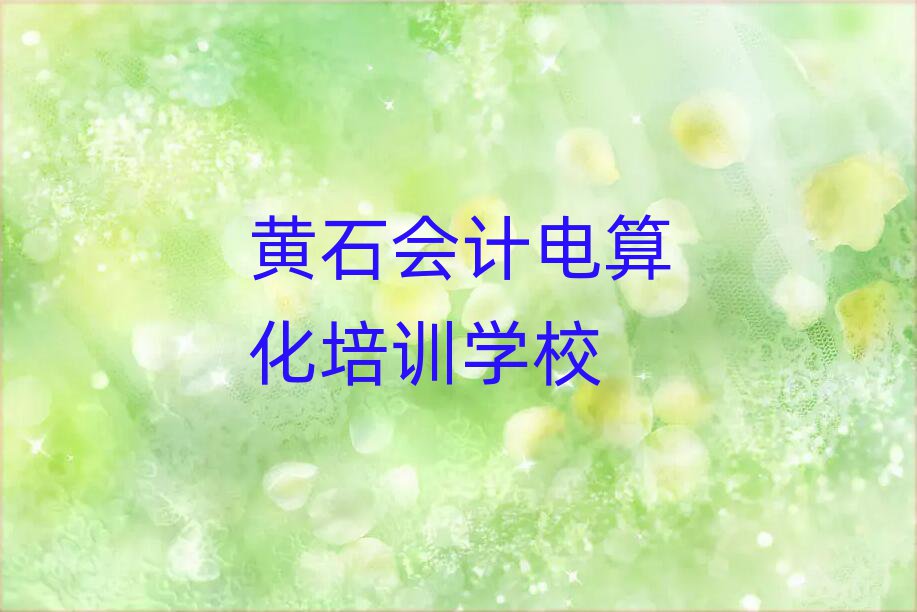 黃石會(huì)計(jì)電算化訓(xùn)練營(yíng)十大名單排名甄選