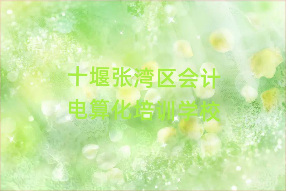 十堰張灣區(qū)學會計電算化什么學校好精選名單排行榜匯總