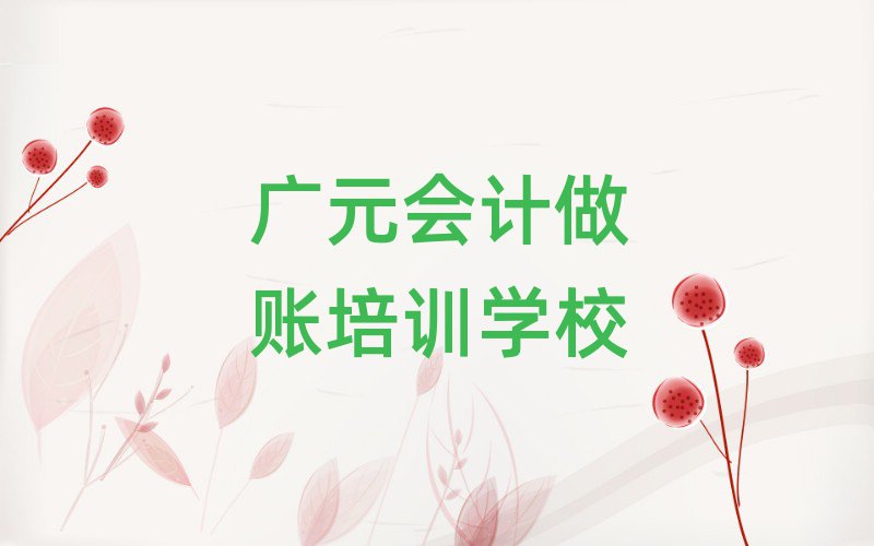 廣元朝天區(qū)會(huì)計(jì)做賬班報(bào)名一般多少錢(qián)