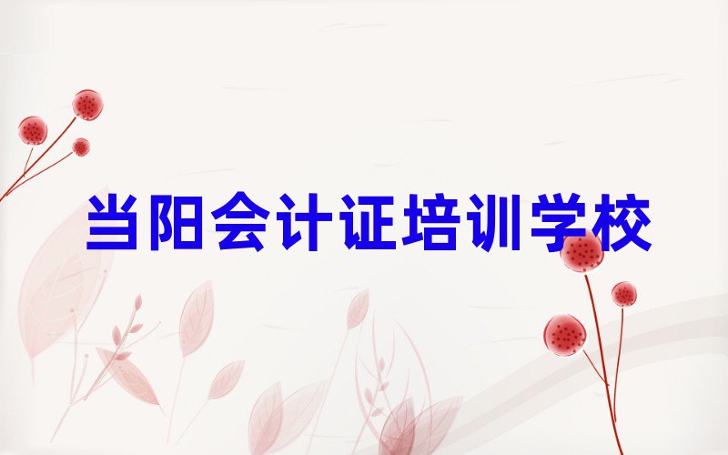 2025年當(dāng)陽鷹手營子礦區(qū)會計證培訓(xùn)中心優(yōu)惠活動推薦一覽