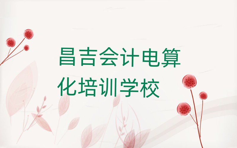昌吉會(huì)計(jì)電算化一般培訓(xùn)需要多少錢呢