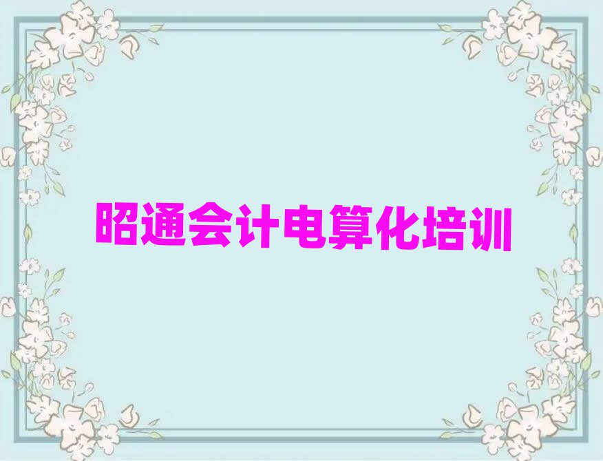 昭通昭陽(yáng)區(qū)學(xué)會(huì)計(jì)電算化應(yīng)該去哪里學(xué)名單一覽