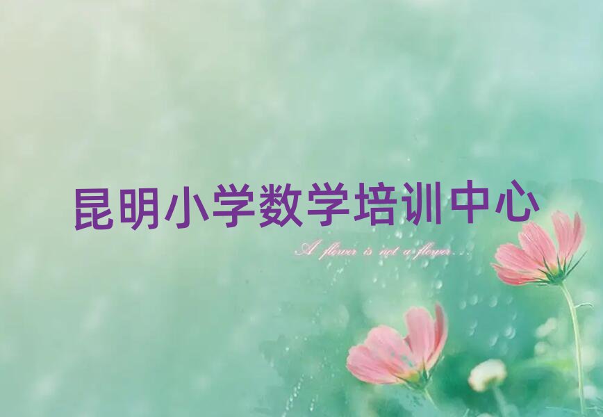 昆明哪里學(xué)小學(xué)數(shù)學(xué)比較好榜單一覽推薦排行榜
