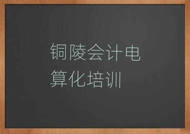 銅陵在哪學會計電算化十大排名名單公布