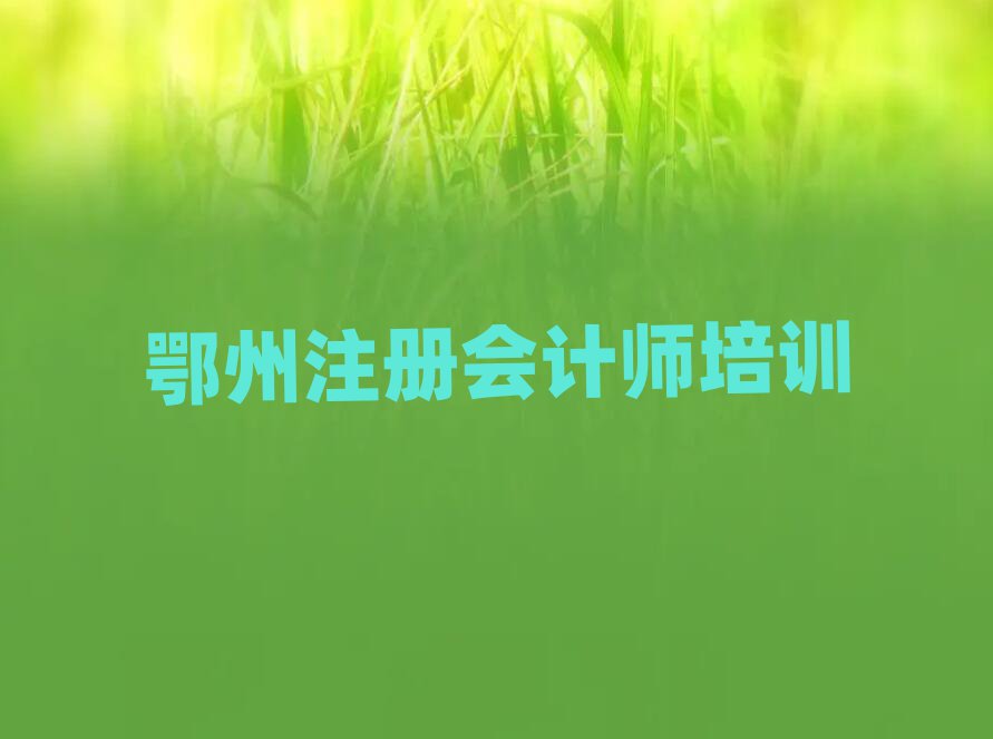 鄂州鄂城區(qū)注冊(cè)會(huì)計(jì)師訓(xùn)練營(yíng)名單榜首精選出爐