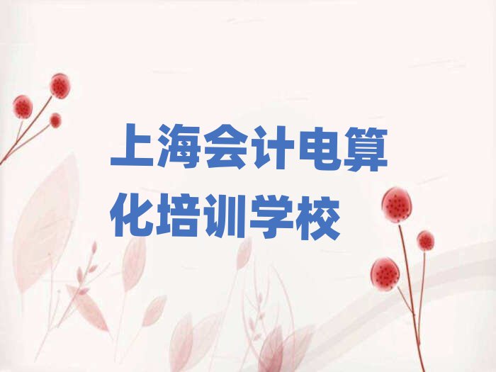 上海寶山區(qū)會(huì)計(jì)電算化培訓(xùn)多少錢一節(jié)課合適名單更新匯總