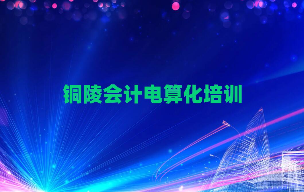 銅陵教會計電算化的培訓(xùn)班名單榜首公布