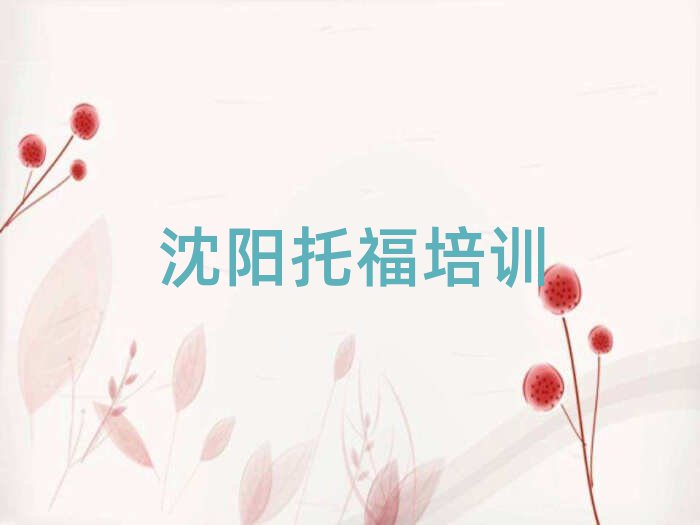 沈陽托福網(wǎng)絡培訓班十大名單排名甄選